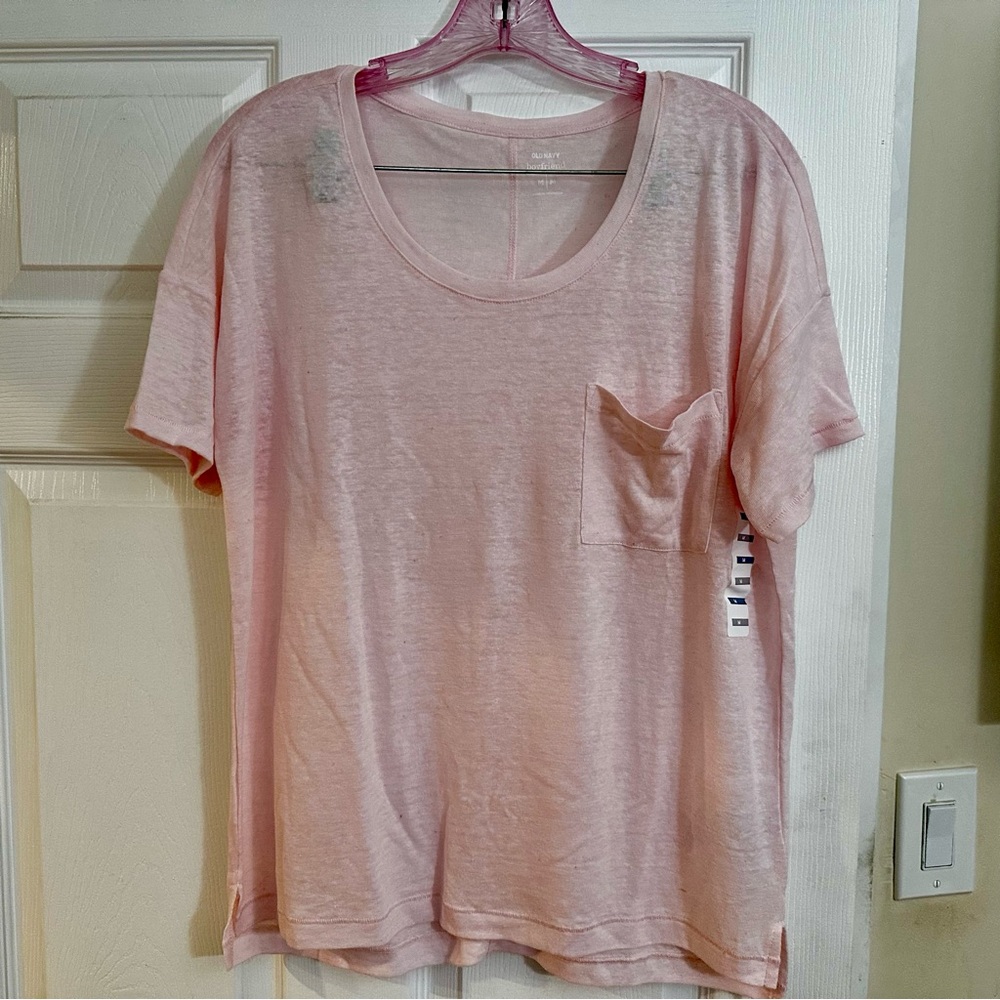 Old Navy Pink Relaxed Short Sleeve T-Shirt